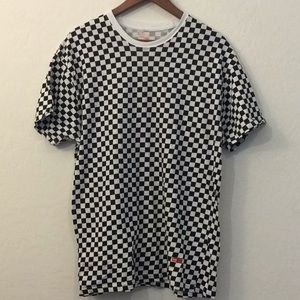 NWOP Supreme x Hanes checker Tee Sz Large